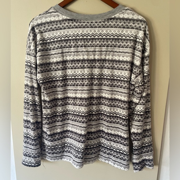 Nautica Fleece Pajama Top Size Small - Picture 3 of 11